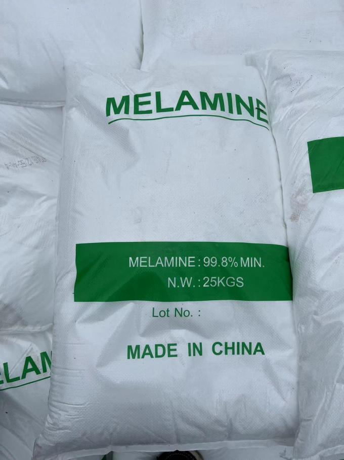 99.8% Pure Melamine Powder For Plywood And Tableware Production 0